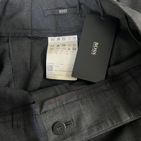 BOSS HUGO BOSS Tusana Charcoal Grey Dress Pants Size 2 - Picture 5 of 6